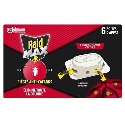 Raid Max Piège Anti-Cafard, 6 pièces