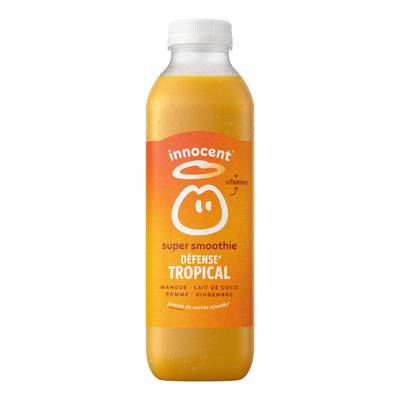 innocent Super Smoothie Défense, Mangue, Lait de Coco, Pomme, Gingembre, 75cl