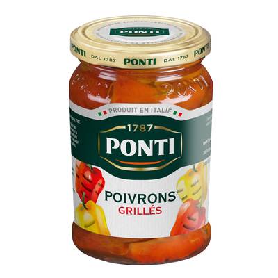 Ponti Poivrons grillés à l'huile, 280g