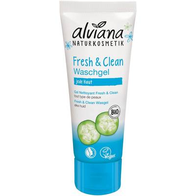 Alviana Gel Nettoyant Bio Fresh & Clean à l'extrait de concombre bio, 125ml