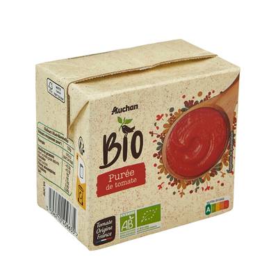 Auchan BIO Purée de tomates de Provence Bio en brique, 500g