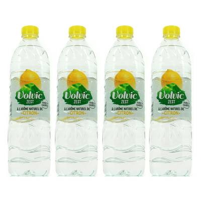 Volvic Zest Aromatisée zest de citron, 4x1,5L