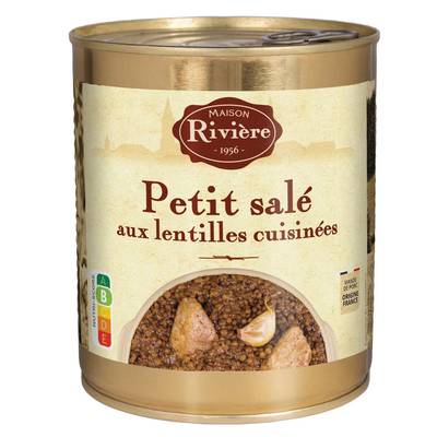 Maison Rivière Petit Salé aux Lentilles Cuisinées, 840g