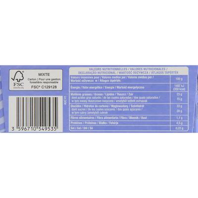 3596710549535 - Auchan - Mini bâtonnet glacé vanille amande