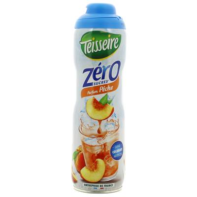 Teisseire Zero Sucre Sirop de pêche sans sucres, 60cl