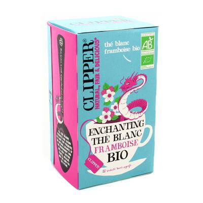 Clipper Thé Blanc à la Framboise Bio, 20 Sachets