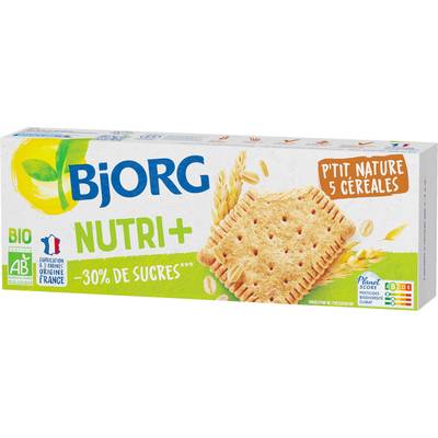 Bjorg Biscuits P'ti Nature 5 Céréales Nutri+ Bio, 167g