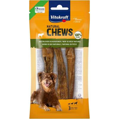 Vitakraft Natural Chews Nerf de Boeuf - Friandise Récompense pour chien x3, 50g