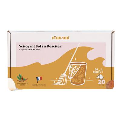 Pimpant Nettoyant Sol en Dosettes, 20 pièces