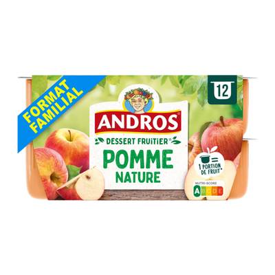 Andros Pomme nature, 12x100g