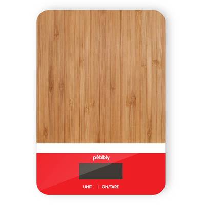 3760132812137 - Pebbly - Balance en bambou Rouge