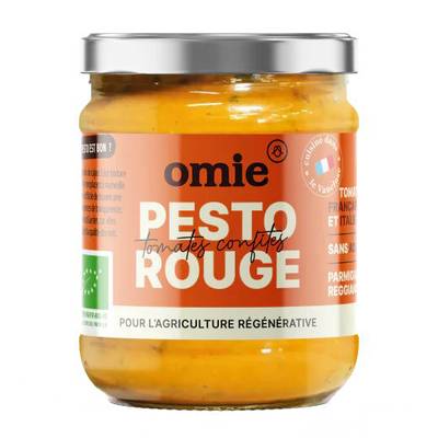 Omie Sauce pesto rouge Tomates Confites Bio, 190g