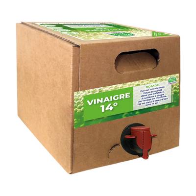 Bulle Verte Vinaigre de ménage 14°, Bidon de 3L