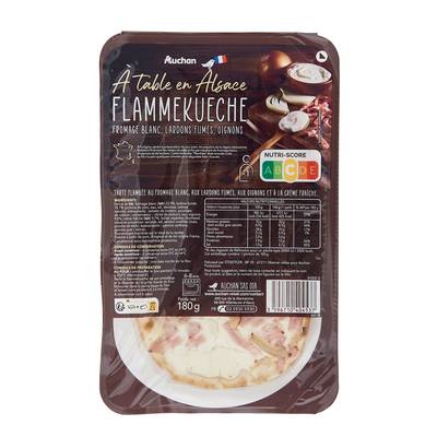 Auchan Terroir Tarte Flambée Flammekueche Alsacienne, 180g
