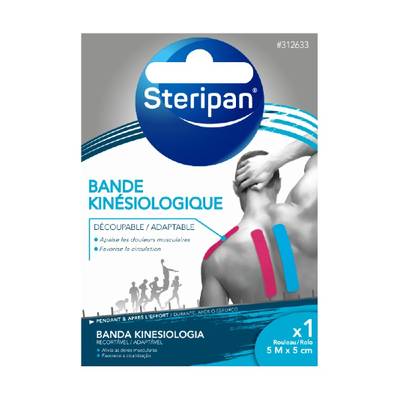 Steripan Bande Kinesiologique 5m x 5cm, 1 bande