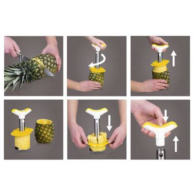 8714793487437 - Vacuvin - Découpe-Ananas & Découpe-Morceaux