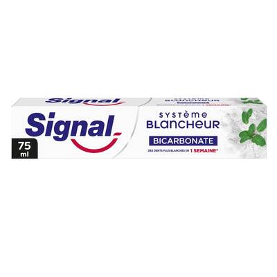 Signal Dentifrice Système Blancheur Bicarbonate, 75ml