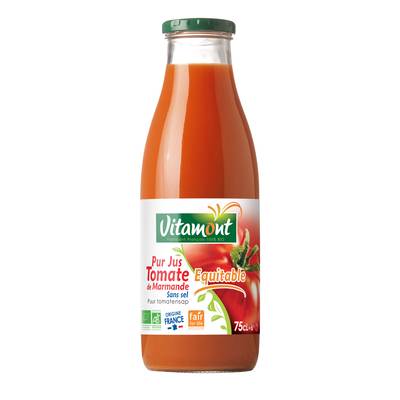 Vitamont Pur jus de tomate Marmande bio, 75cl