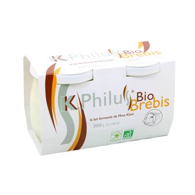 K-Philus Bio Yaourt bio au lait de brebis, 2x125g