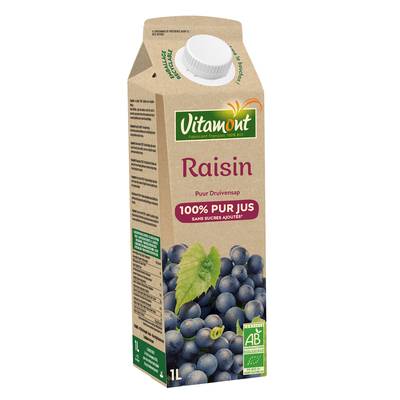Vitamont Pur jus de raisin bio, 1L