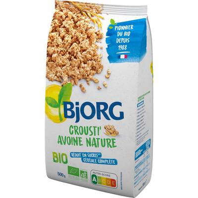 Bjorg Crousti Avoine Nature Bio, 500g