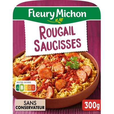 Fleury Michon Rougail Saucisse et Riz Créole, 300g