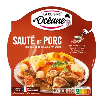 La Cuisine d'Océane Sauté de porc et pommes de terre à la paysanne, 300g