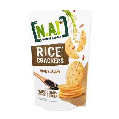 N.A! Nature Addicts Rice crackers sesame, 85g