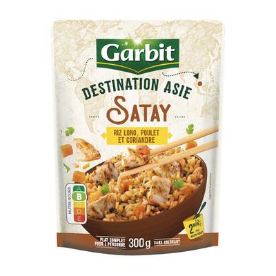 Garbit Satay - Riz Long, Poulet et Coriandre, 300g