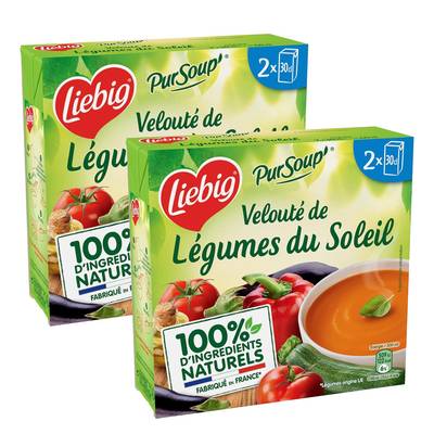 Liebig Soupe Vélouté de légumes du soleil, Lot de 2x2x30cl
