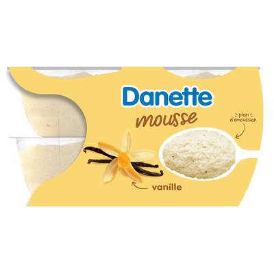 Danette Mousse vanille, 4x60g