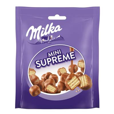 Milka Mini Gauffrette Enrobé de Chocoalt au Lait, 110g