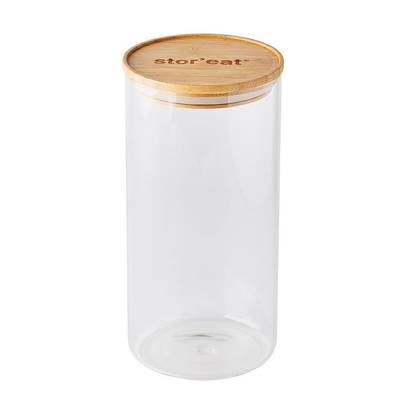 3485990937838 - Mastrad - Bocal en verre/bambou connecté STOR'EAT