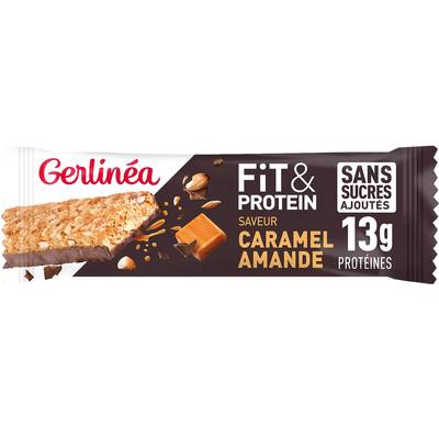 Gerlinéa Barre Fit Protéine Caramel Amande, 45g