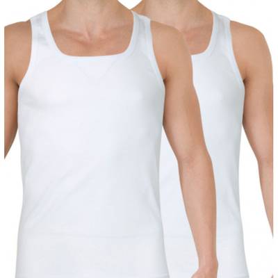 3106435170039 - Athena - 2 Débardeurs en coton Bio Blanc