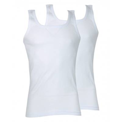 3106435170039 - Athena - 2 Débardeurs en coton Bio Blanc