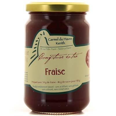 Carmel Du Havre Kerith Confiture extra fraise, 370g