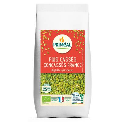 Priméal Pois Cassés concassés bio, 500g