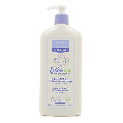Eau Thermale Jonzac Gel lavant Dermo-Douceur, Bébé Bio, 500ml