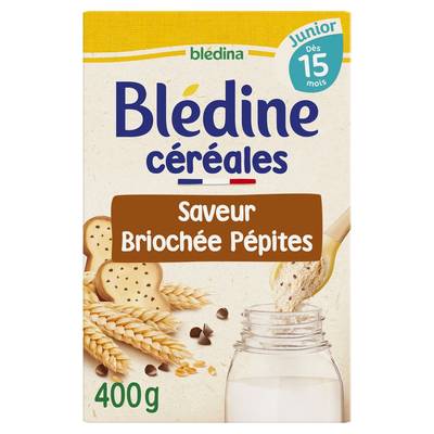 Blédina - Blédine Céréales saveur Briochée Pépites Bébé Dès 15 mois, 400g