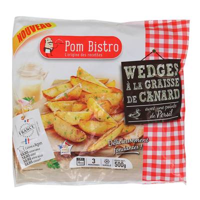 Pom Bistro Quartiers de pomme de terre à la graisse de canard et Persil, 500g