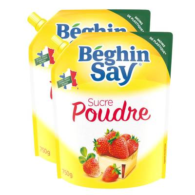 Beghin Say Sucre en Poudre, 2x750g