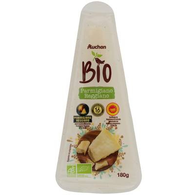 Auchan BIO Parmigiano Reggiano bio DOP, 180g