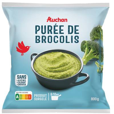 Auchan Purée de brocolis, 800g