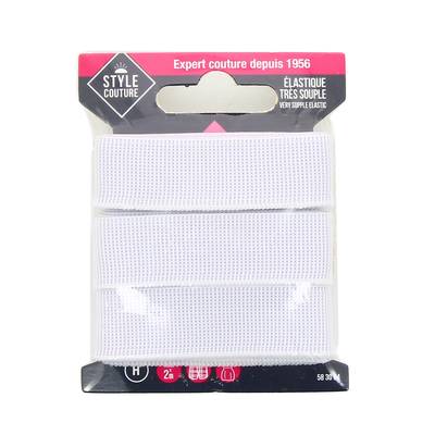 Style couture Elastique simple très souple 18 mm, 2 Mètres