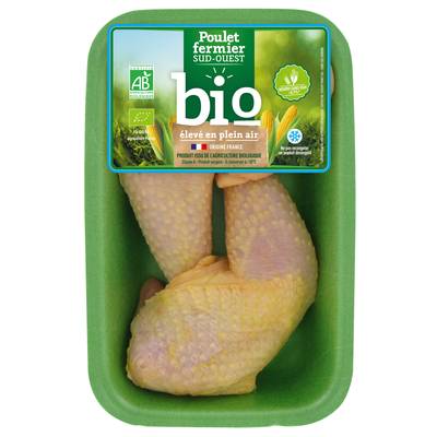 Aquibio Cuisses de Poulet Fermier Bio, 550g
