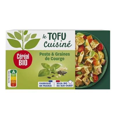 Céréal Bio Tofu Cuisiné Pesto et Graines de Courges Bio, 2x90g