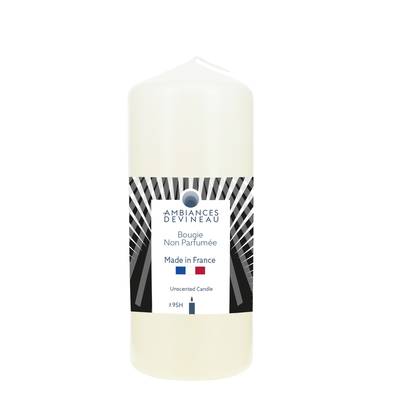 Ambiances Devineau Bougie cylindrique Ivoire, 95 h