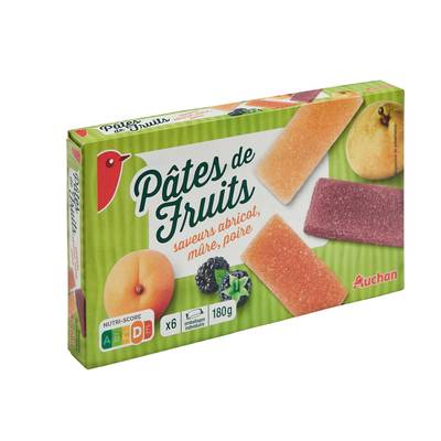 Auchan Pâtes de fruits, 180g