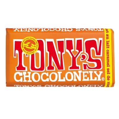 Tony's Tablette chocolat caramel et sel de mer, 180g